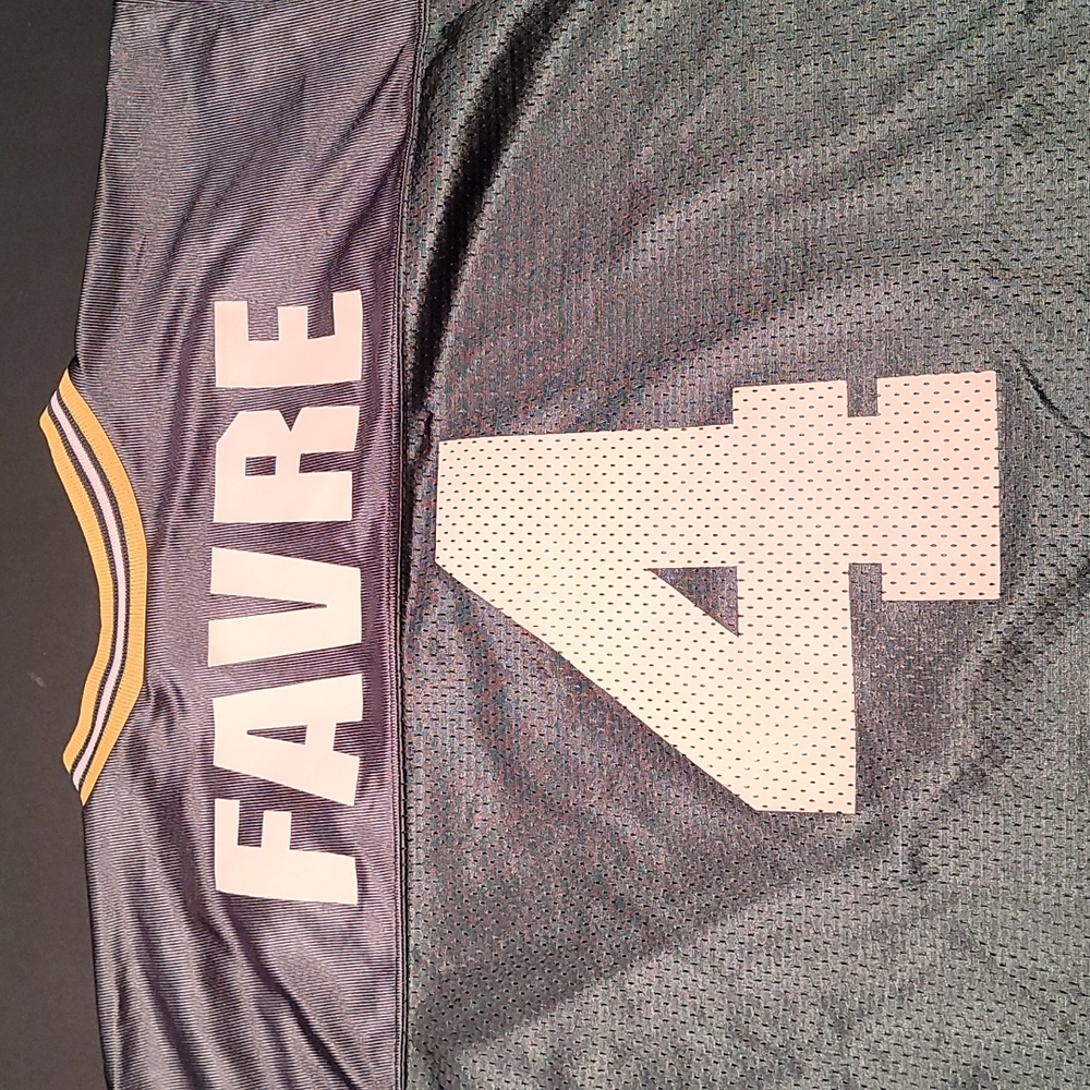 Vintage 1990's Greenbay Packers Brett Favre #4 football jersey. Youth large